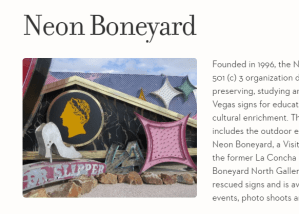 neon boneyard website screengrab